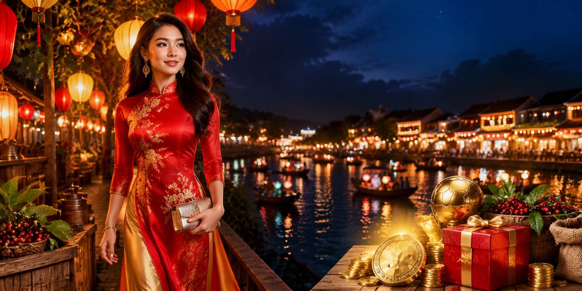 Người dùng tại Hội An ngồi cà phê buổi tối, xem kèo thể thao và cá cược qua ứng dụng di động